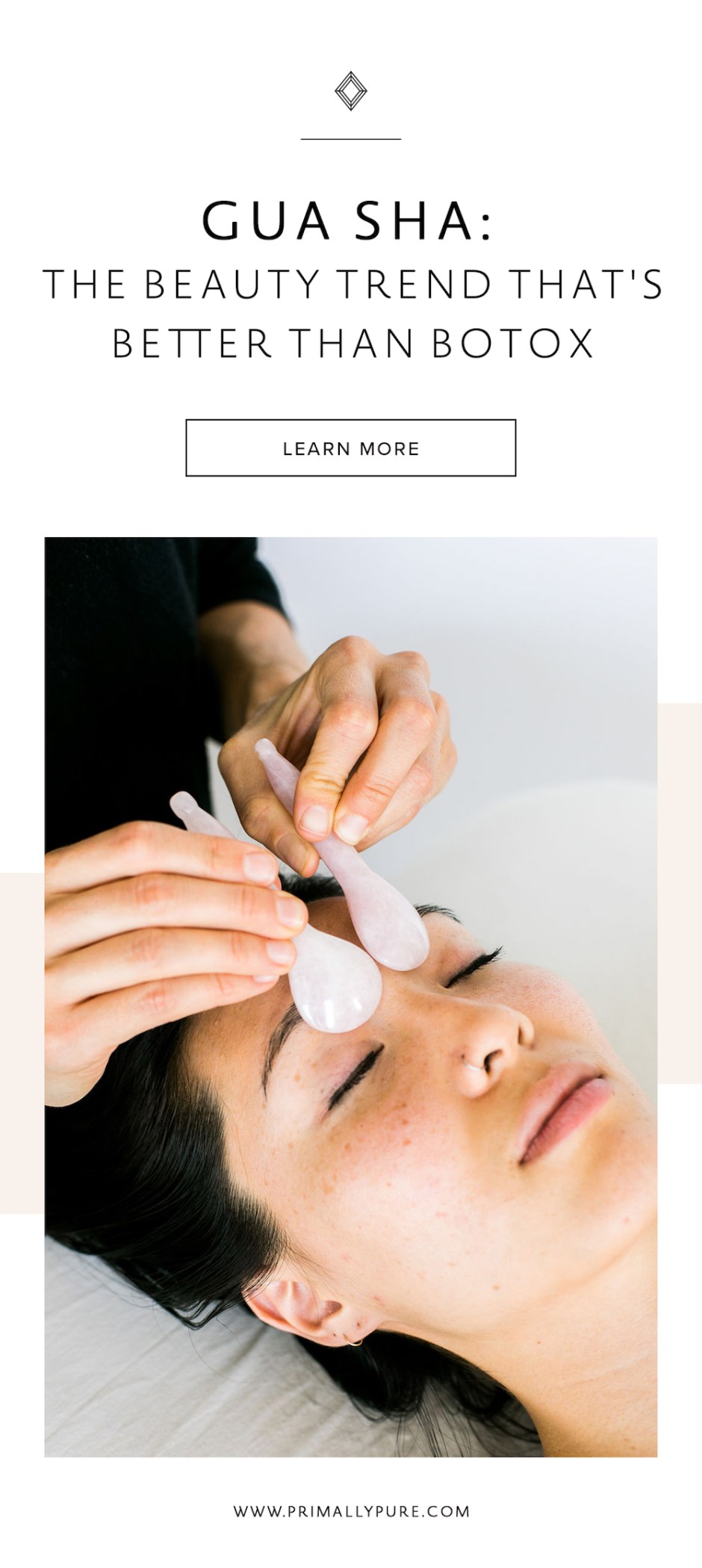 Can Gua Sha really reverse premature aging + naturally plump skin? Find out why you should ditch Botox for good and if Gua Sha stands up to all the hype! | Primally Pure Skincare