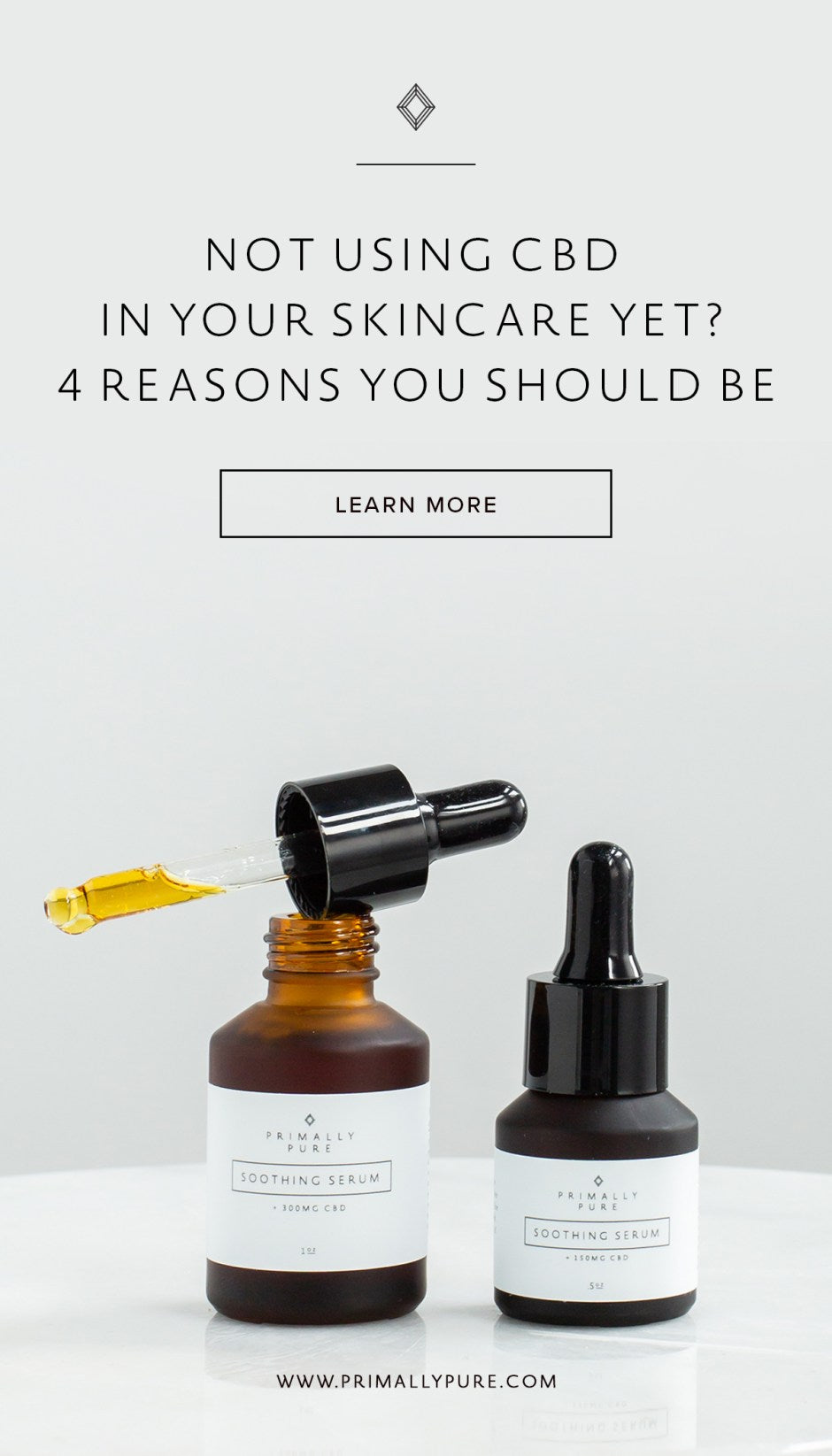 The hype around CBD Oil benefits is sweeping the skincare world. Not using CBD in your skincare routine yet? Here are 4 reasons you should be. | Primally Pure Skincare